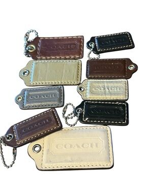 Lot of COACH Hangtags Charms Keychain FOB Lot of 9